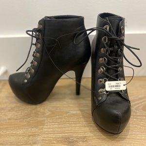 Black Size 8 platform stiletto heels